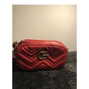 Red Gucci bag